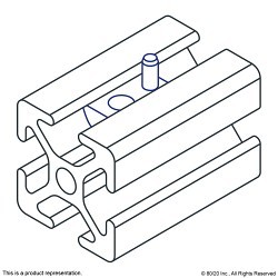 OFFM/3842 Special Nut, Metric, M8 x 1.25, Bright Zinc Plated