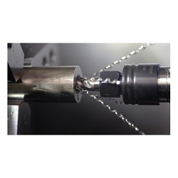 OSG 1650502808 Spiral Flute Tap, Right Hand Cutting, 7/16-14 UNC Thread, H5 Thread Limit, 2.5P Modified/Semi-Bottoming Chamfer, 3 Flutes, V-Coated, VC-10, No Through Coolant