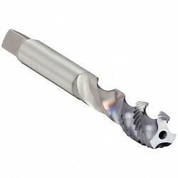 OSG 1650507408 Spiral Flute Tap, Right Hand Cutting, 1-1/4-7 in, H10, Modified Bottom Chamfer, Right Hand, 4 Flutes, V Coated, VC10, Through Coolant (Yes/No): No