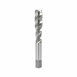 OSG 1986600 143 Slow Spiral Flute Tap, Right Hand Cutting, M10x1.5 Thread, D6 Thread Limit, Plug Chamfer, Right Hand Flute Direction, 3 Flutes, Bright, HSS