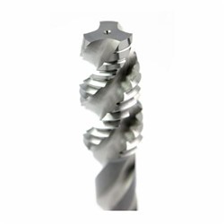 OSG 1986600 143 Slow Spiral Flute Tap, Right Hand Cutting, M10x1.5 Thread, D6 Thread Limit, Plug Chamfer, Right Hand Flute Direction, 3 Flutes, Bright, HSS