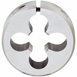 OSG 2734000 Adjustable Round Die, Imperial, 1/8-27 in, NPT, 3/8 in Thickness, 1 in Die Outside Dia, High Speed Steel