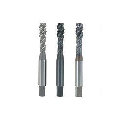 OSG 2930008 Spiral Flute Tap, Right Hand Cutting, 1/4-20 Thread, H3 Thread Limit, 2.5P-3P Modified Bottoming Chamfer, Right Hand Flute Direction, 3 Flutes, TiCN Coated, No Through Coolant