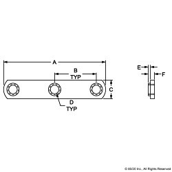 Special Nut, SAE, 1/4-20 in, Carbon Steel, Black Zinc Plated, Material Grade: C1010