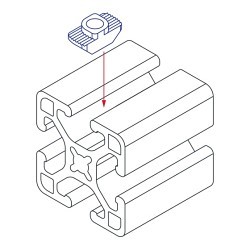 OFFM/14165 Special Nut, SAE, 1/4-20 in, Steel, Bright Zinc Plated, Material Grade: 1038