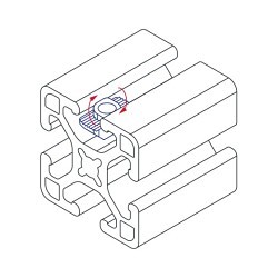 OFFM/14165 Special Nut, SAE, 1/4-20 in, Steel, Bright Zinc Plated, Material Grade: 1038