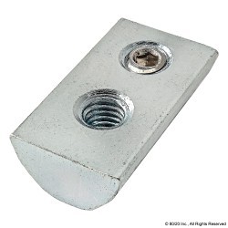 OFFM/3781 Special Nut, SAE, #10-32 in, Steel, Bright Zinc Plated, Material Grade: 1215
