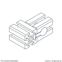 OFFM/3908 Special Nut, Metric, M8 x 1.25, Steel, Bright Zinc Plated, Material Grade: 1215