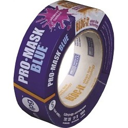 Masking Tape, 60 yd Length, 1-1/2 in Width, Blue