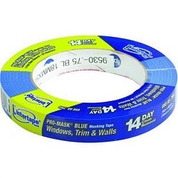 Masking Tape, 60 yd Length, 3/4 in Width, Blue