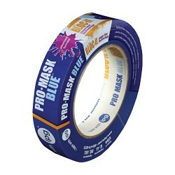 Masking Tape, 60 yd Length, 1 in Width, Blue