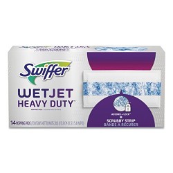 P&G Swiffer® PGC81790 WetJet System Refill Pad, 11.3 in Length, 5.4 in Width, Cloth, White