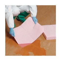 PIG® MAT302 HazMat Lightweight Mat Pad, 20 in L x 15 in W, 14.08 oz Absorption, Polypropylene