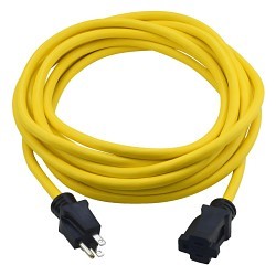 PRIME® 571873 Extension Cord, 125 V, 15 A, 1875 W, 12, 12/3 AWG, 25 ft Cord, 3 Conductors