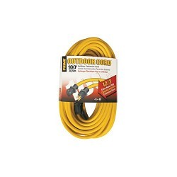 PRIME® 571873 Extension Cord, 125 V, 15 A, 1875 W, 12, 12/3 AWG, 25 ft Cord, 3 Conductors