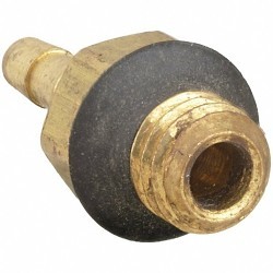 Parker Hannifin Parker® 27-1 Male Connector, Barbed Connector, 1/8 in Nominal, Brass