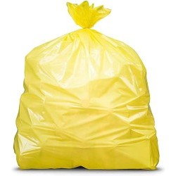 Plasticplace T55120YL Garbage Can Liner, 55 to 60 gal, 58 in Length, 38 in Width, Plastic, Yellow