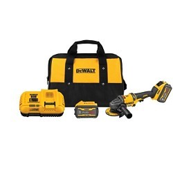 Dewalt® DCG418X2 Brushless Cordless Grinder Kit, Kit, 4.5 - 6 in Wheel Dia, 60 V, Lithium-Ion Battery, For Wheel Type: Type 27, Number of Batteries Included: 2