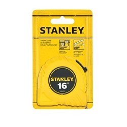 Powers® STANLEY® 30-495 Tape Rule, 16 ft Blade Length, 3/4 in Blade Width, Steel Blade, SAE Measuring System