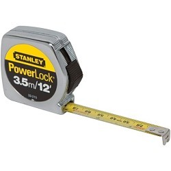 Powers® STANLEY® 33-215 Tape Rule, 12 ft Blade Length, 1/2 in Blade Width