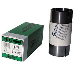 Precision Brand® Precision Brand® 16A15 Shim Stock Roll, 1008-1010 Low Carbon Steel, 100 in Length, 6 in Width, 0.015 in Thickness