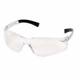 Pyramex® S2510S Safety Glasses, Anti-Scratch Lens Coating, Clear Lens, Frameless, Black/Clear Frame, Polycarbonate Lens, ANSI Specified, CSA Certified, CE Certified Specifications Met