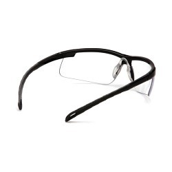 Pyramex® Ever-Lite® SB8610DTM Safety Glasses, H2MAX Anti-Fog/Anti-Scratch, Clear Lens, Wrap Around/Half-Frame Frame, Black, Polycarbonate Frame, Polycarbonate Lens, ANSI Z87.1, CAN/CSA Z94.3-15, CE EN166