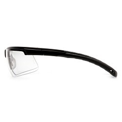 Pyramex® Ever-Lite® SB8610DT Safety Glasses, Anti-Fog Lens Coating, Clear Lens, Black Frame, Polycarbonate Frame, Polycarbonate Lens, 64 mm PD, 79.6 mm Diagonal x 43.3 mm Vertical x 1.8 mm THK Lens, 134.3 mm WD x 163.5 mm OAL