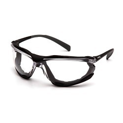 Pyramex® Proximity® SB9310ST Lightweight Safety Eyewear, H2X Anti-Fog, Clear Lens, Black, Polycarbonate Lens, ANSI Z87.1, CAN/CSA Z94.3-15, CE EN166, MIL-PRF 32432