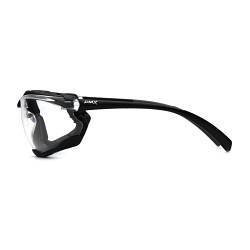 Pyramex® Proximity® SB9310STM Safety Glasses, H2MAX Anti-Fog/Anti-Scratch, Clear Lens, Black, Polycarbonate Lens, ANSI Z87.1, CAN/CSA Z94.3-15