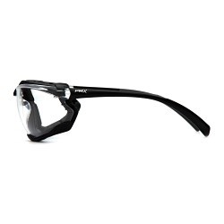 Pyramex® Proximity® SB9310ST Lightweight Safety Eyewear, H2X Anti-Fog, Clear Lens, Black, Polycarbonate Lens, ANSI Z87.1, CAN/CSA Z94.3-15, CE EN166, MIL-PRF 32432