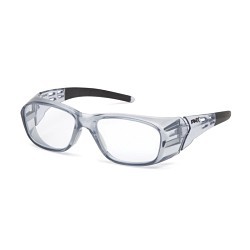 Pyramex® Emerge® Plus SG9810R25 Full Reader Eyewear, +2.5 Diopter, Clear Lens, Translucent Gray, Nylon Frame, Polycarbonate Lens, 100% UVA/UVB UV Protection, ANSI Z87.1, CAN/CSA Z94.3-15