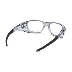 Pyramex® Emerge® Plus SG9810R25 Full Reader Eyewear, +2.5 Diopter, Clear Lens, Translucent Gray, Nylon Frame, Polycarbonate Lens, 100% UVA/UVB UV Protection, ANSI Z87.1, CAN/CSA Z94.3-15