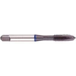 REGAL 030203TC Spiral Point Tap, Right Hand Cutting, #10-24, H3, Plug Chamfer, 3 Flutes, Black Oxide, High Speed Steel, Steel, Stainless Steel, Non-Ferrous, Cast Iron, Plastics, Through Coolant (Yes/No): No