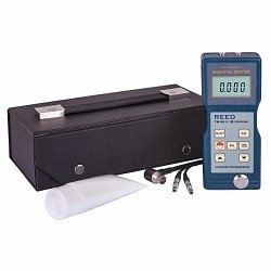 Reed TM-8811 Ultrasonic Thickness Gauge, Measuring Range: 0.05 to 7.9 in, +/-0.004 in Accuracy, 0.004 in Resolution, LCD Display, 5 MHz