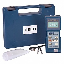 Reed TM-8811 Ultrasonic Thickness Gauge, Measuring Range: 0.05 to 7.9 in, +/-0.004 in Accuracy, 0.004 in Resolution, LCD Display, 5 MHz