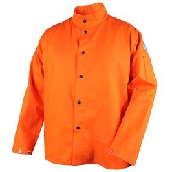 Revco F09-30C-XL Welding Jacket, XL, Cotton, Safety Orange