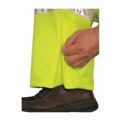 MCR Safety 598RPWXL Luminator™ 598RPW 1-Piece Breathable Rainwear Pant, Men's, 50 in Waist, 32 in L Inseam, Fluorescent Lime, Polyester/Polyurethane/Reflexite Prismatic