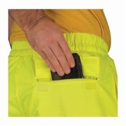 MCR Safety 598RPWXL Luminator™ 598RPW 1-Piece Breathable Rainwear Pant, Men's, 50 in Waist, 32 in L Inseam, Fluorescent Lime, Polyester/Polyurethane/Reflexite Prismatic