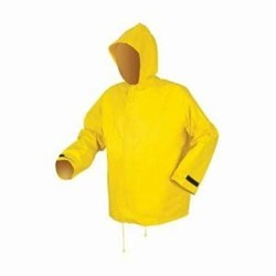 MCR Safety 8402X2 Hydroblast 8402 2-Piece Rainwear suit, 2XL, Yellow, Neoprene/Nylon Scrim, 52 in Waist, 33 in L Inseam, Attached Hood