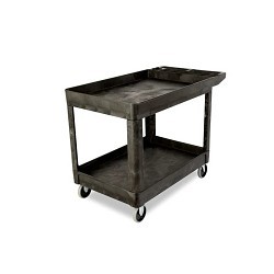 Rubbermaid® FG452089BLA Utility Cart, 45-1/4 in Overall Length, 25-7/8 in Overall Width, 34-1/4 in Overall Height, 500 lb, Black