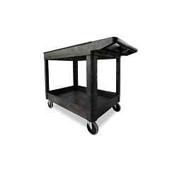 Rubbermaid® FG452089BLA Utility Cart, 45-1/4 in Overall Length, 25-7/8 in Overall Width, 34-1/4 in Overall Height, 500 lb, Black