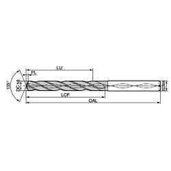 SUMITOMO MDW0350HGS3 Drill Bit, 3.5 mm Drill