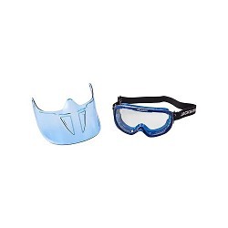 SUREWERX Jackson Safety 138-21000 Safety Goggles, Anti-Fog Lens Coating, Clear Lens, Polycarbonate Lens, 99.9% UV Protection, Flame Retardant Strap, ANSI Z87.1+ high impact Specifications Met, Blue Frame