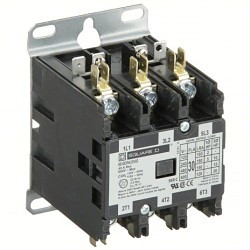 Schneider Electric Square D™ 8910DPA33V02 Definite Purpose Magnetic Contactor, 110/120 VAC Coil, 30 A Maximum Load Current, 3 NO, 3 Pole