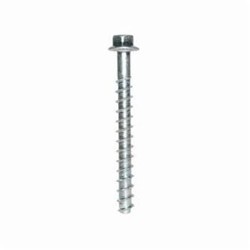Simpson Strong-Tie® THD25300H Heavy Duty Screw Anchor, 1/4 in Dia, 3 in OAL, Hex Washer Head Drive, Carbon Steel, 1-5/8 in D Min Embedment