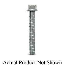 Simpson Strong-Tie® THD50300H Heavy Duty Screw Anchor, 1/2 in Dia, 3 in OAL, Hex Washer Head Drive, Carbon Steel, 3-1/4 in D Min Embedment