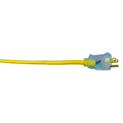 Southwire® 449784 Extension Cord, 125 VAC, 15 A, 12/3 AWG, 50 ft Cord, 3 Conductors