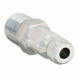 Speedaire 30E741 Quick Connect Hose Coupling, Steel, Silver