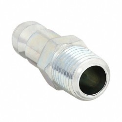 Speedaire 30E741 Quick Connect Hose Coupling, Steel, Silver